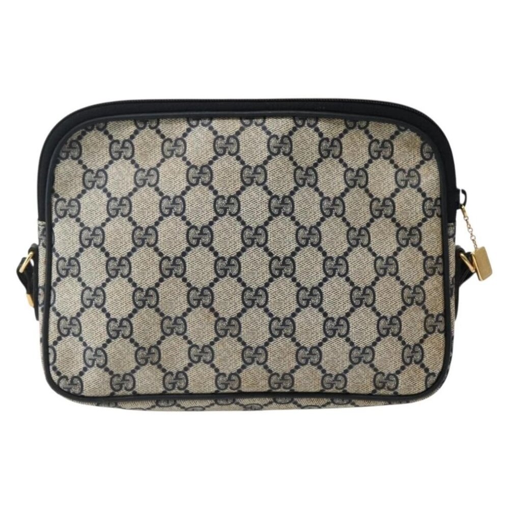 GUCCI GG Supreme Shoulder Bag PVC Navy Gold 007 115 6428 8039 Auth ep10857 - Picture 2 of 16